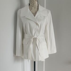 Harve Benard Cream Trench Coat